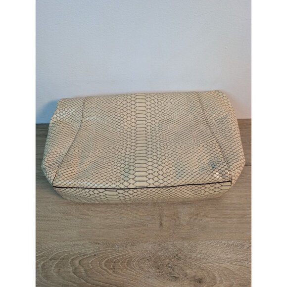 Coach Cream Park Python Embossed Leather Hobo F24383 Animal Print Shoulder Bag - Picture 6 of 11